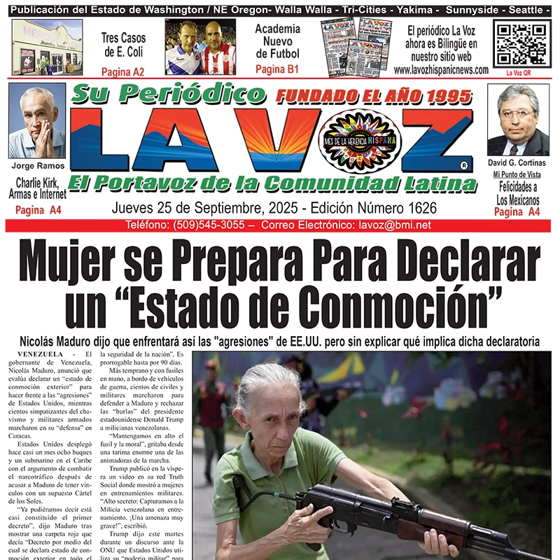 Jueves 25 de Septiembre, 2025 - Edición Número 1626